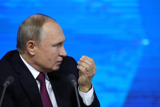 President Vladimir Putin’s annual news conference