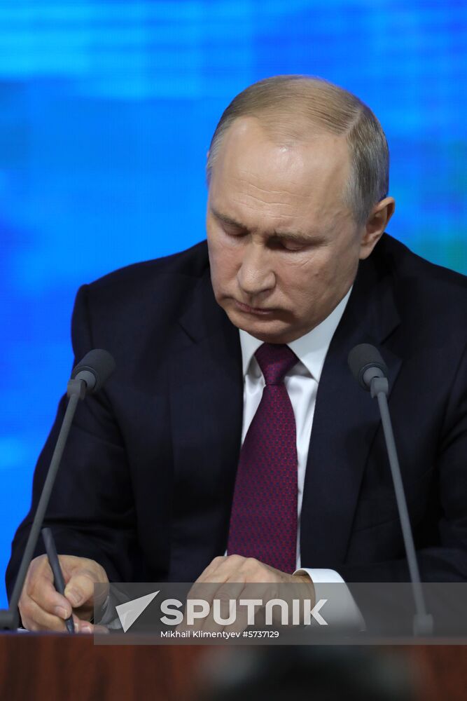 President Vladimir Putin’s annual news conference