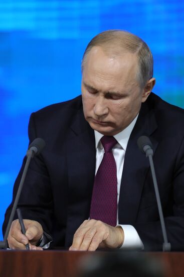 President Vladimir Putin’s annual news conference