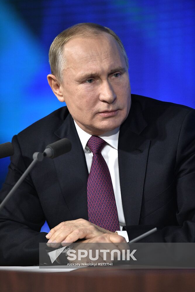 President Vladimir Putin’s annual news conference