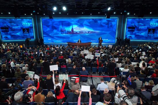 President Vladimir Putin’s annual news conference