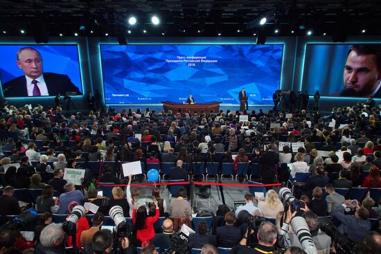 President Vladimir Putin’s annual news conference