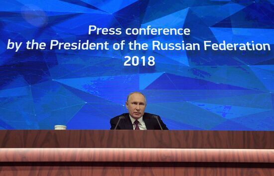 President Vladimir Putin’s annual news conference