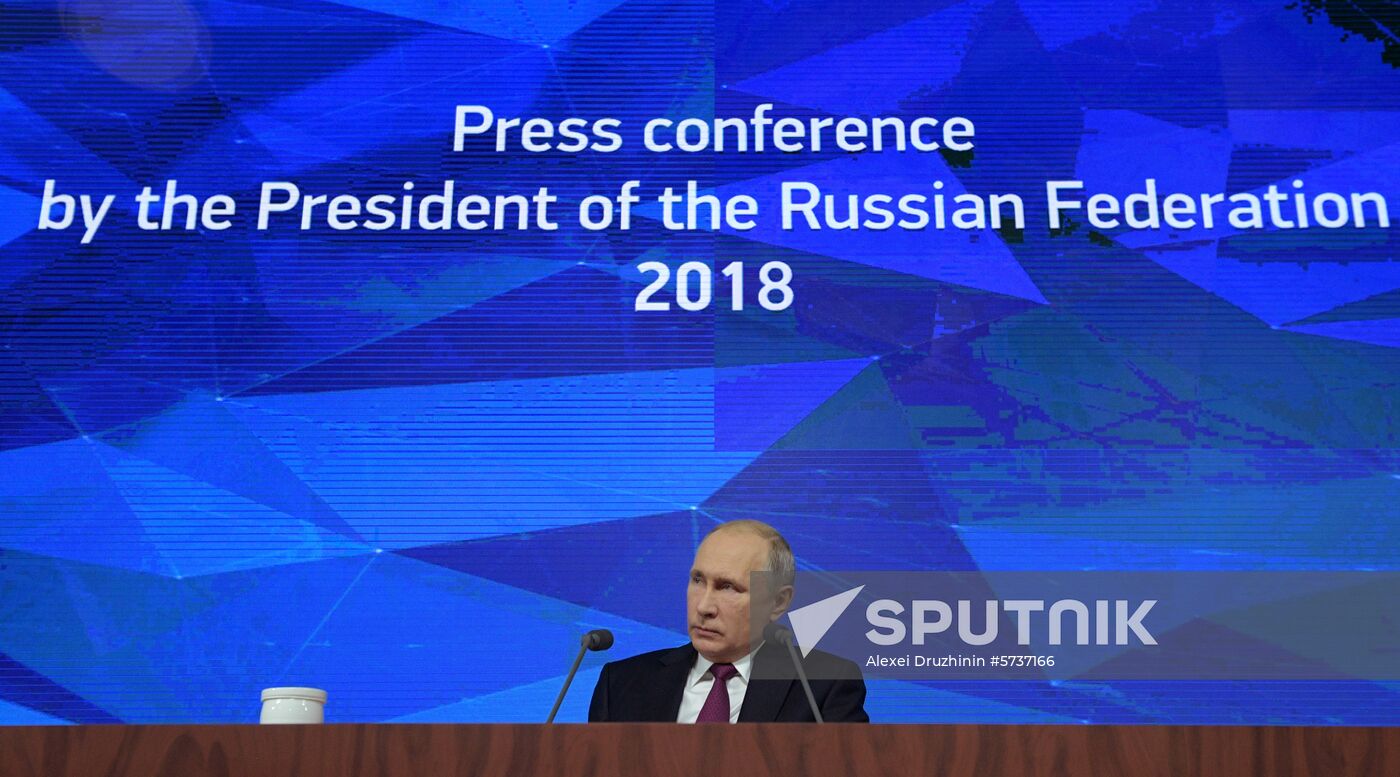 President Vladimir Putin’s annual news conference
