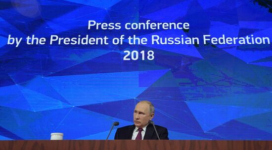 President Vladimir Putin’s annual news conference