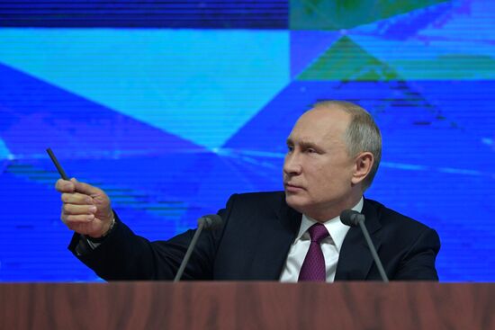 President Vladimir Putin’s annual news conference