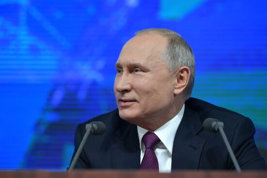 President Vladimir Putin’s annual news conference