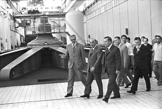 Delegation of People's Republic of Bulgaria on visit to USSR