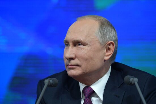 President Vladimir Putin’s annual news conference