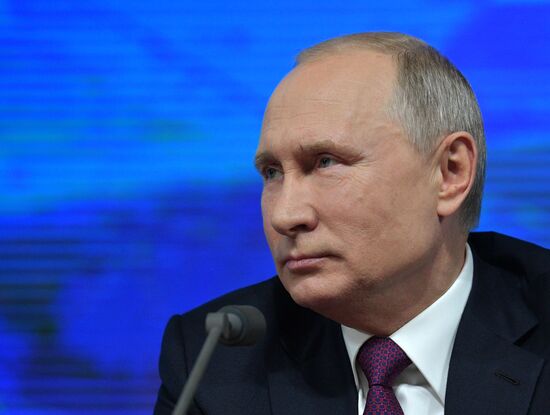 President Vladimir Putin’s annual news conference