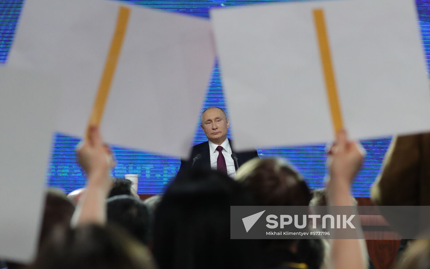 President Vladimir Putin’s annual news conference