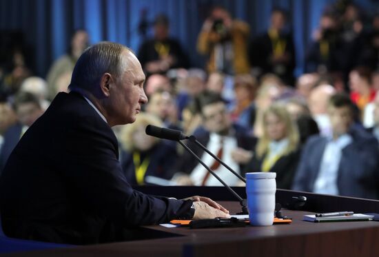 President Vladimir Putin’s annual news conference