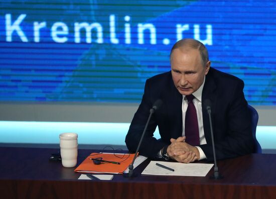 President Vladimir Putin’s annual news conference
