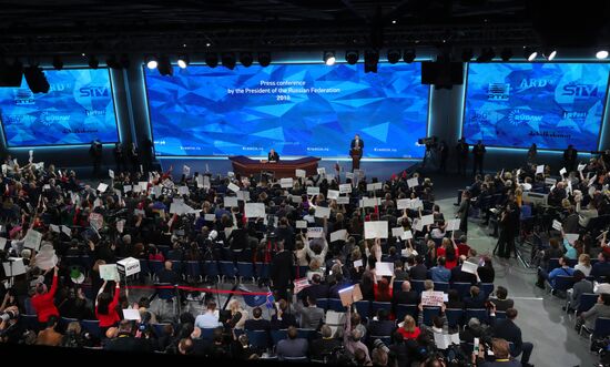President Vladimir Putin’s annual news conference