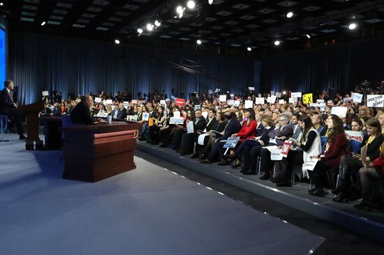 President Vladimir Putin’s annual news conference