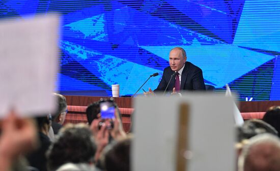 President Vladimir Putin’s annual news conference