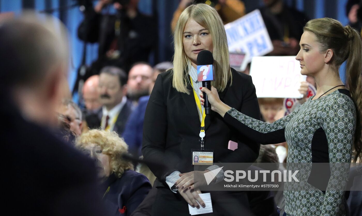 President Vladimir Putin’s annual news conference