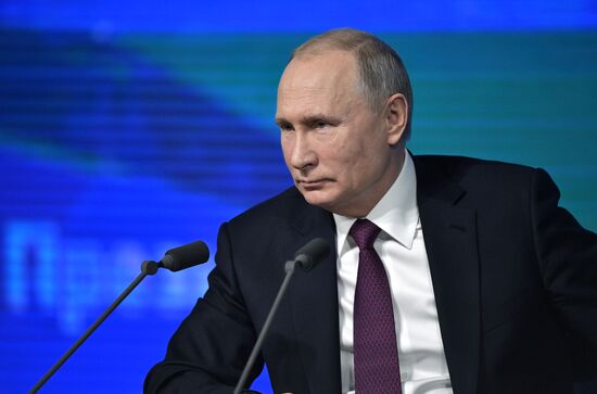 President Vladimir Putin’s annual news conference