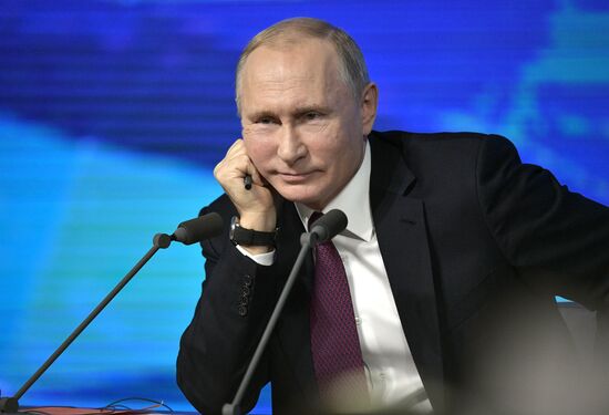 President Vladimir Putin’s annual news conference