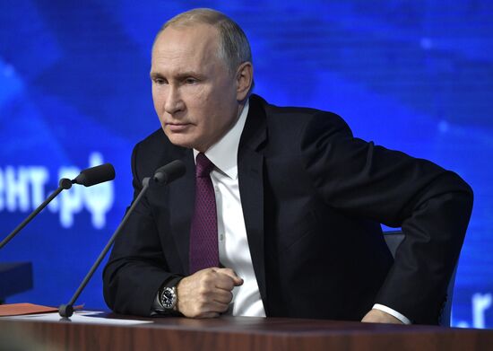 President Vladimir Putin’s annual news conference