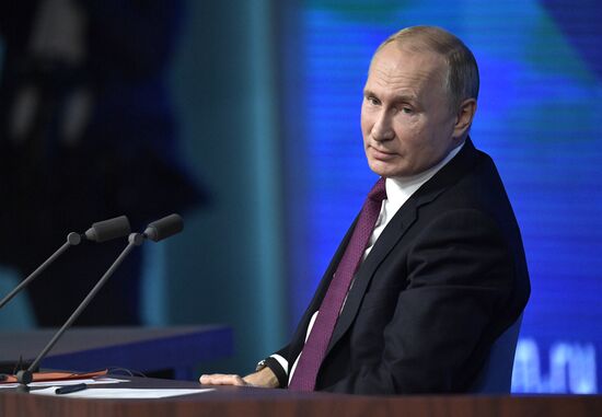 President Vladimir Putin’s annual news conference