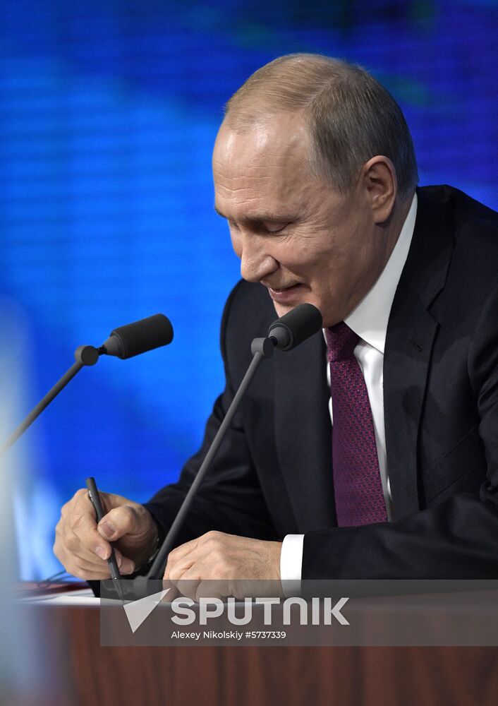 President Vladimir Putin’s annual news conference