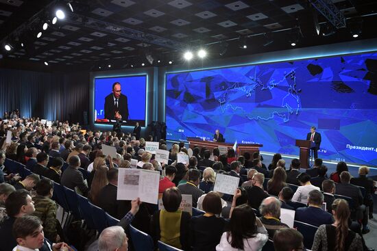 President Vladimir Putin’s annual news conference