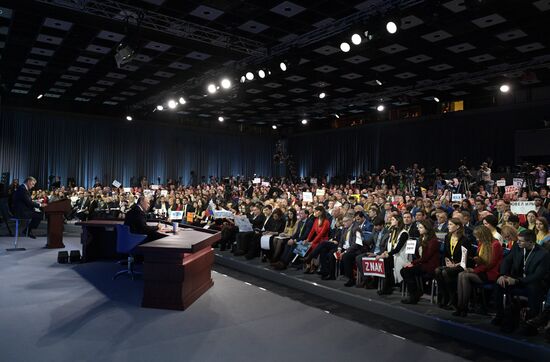 President Vladimir Putin’s annual news conference