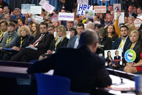 President Vladimir Putin’s annual news conference