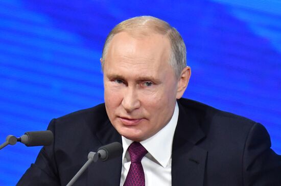 President Vladimir Putin’s annual news conference