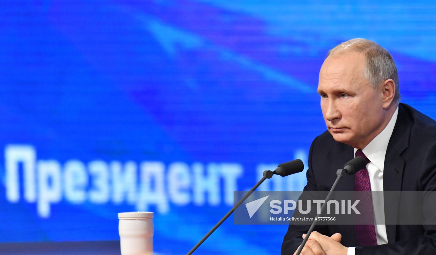President Vladimir Putin’s annual news conference