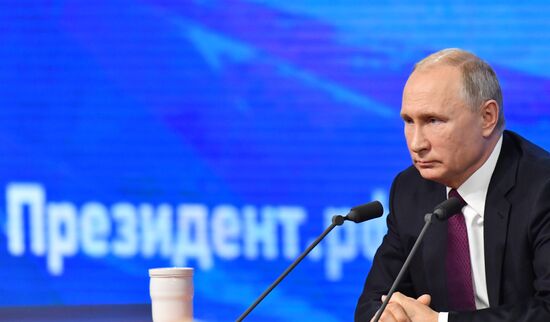 President Vladimir Putin’s annual news conference