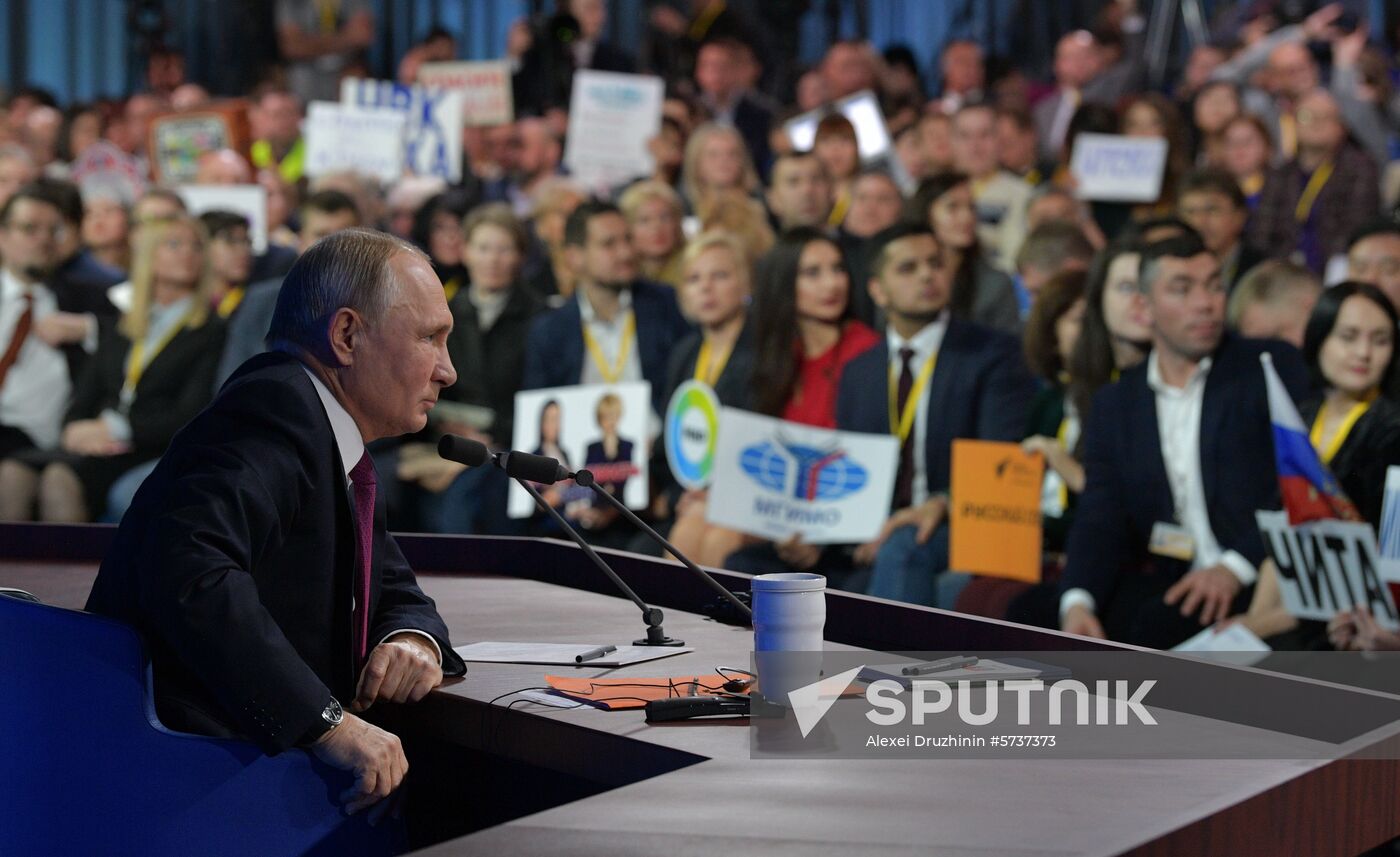 President Vladimir Putin’s annual news conference