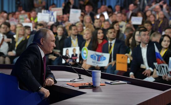 President Vladimir Putin’s annual news conference