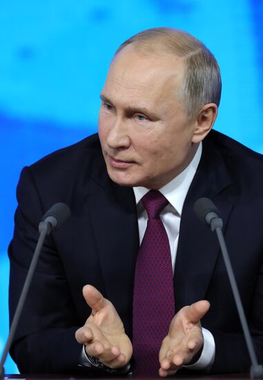 President Vladimir Putin’s annual news conference