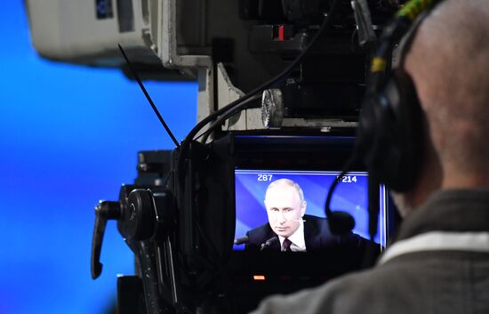 President Vladimir Putin’s annual news conference