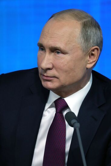 President Vladimir Putin’s annual news conference