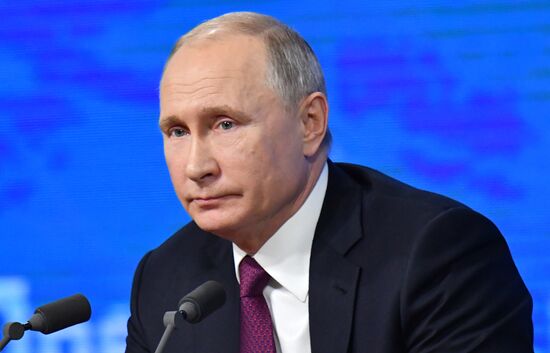 President Vladimir Putin’s annual news conference
