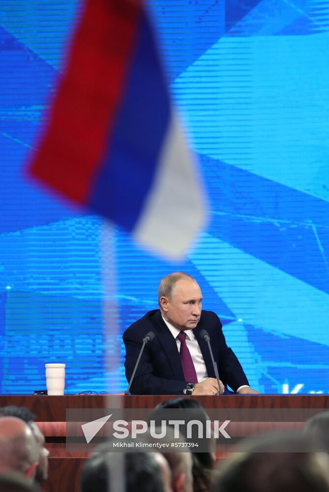 President Vladimir Putin’s annual news conference