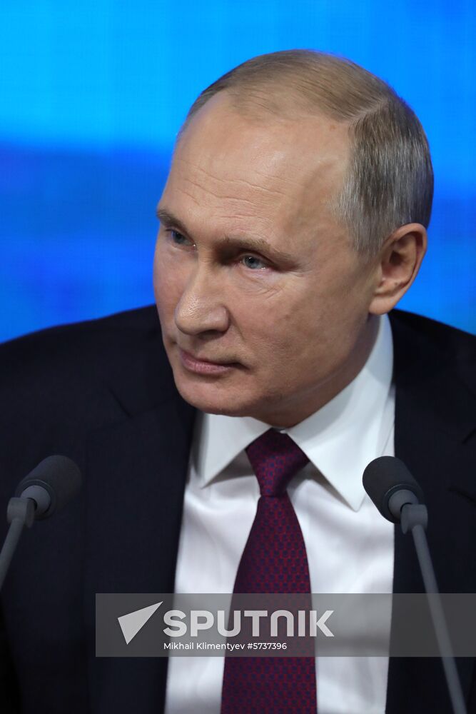 President Vladimir Putin’s annual news conference