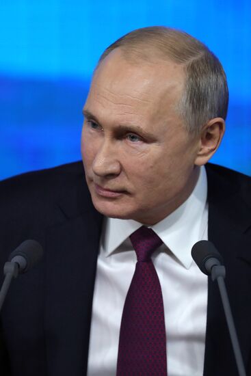 President Vladimir Putin’s annual news conference