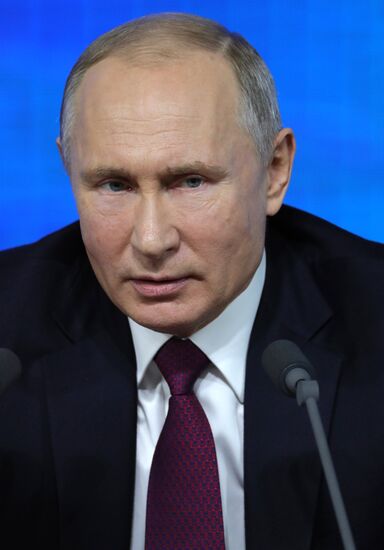 President Vladimir Putin’s annual news conference