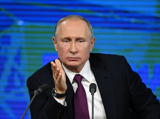 President Vladimir Putin’s annual news conference