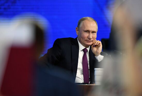 President Vladimir Putin’s annual news conference