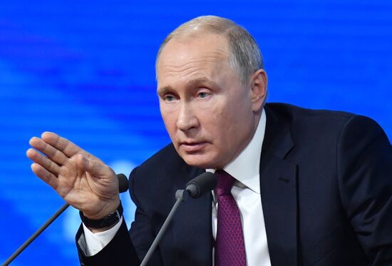 President Vladimir Putin’s annual news conference