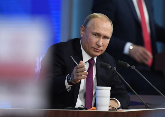 President Vladimir Putin’s annual news conference