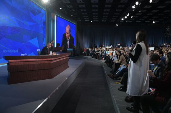 President Vladimir Putin’s annual news conference
