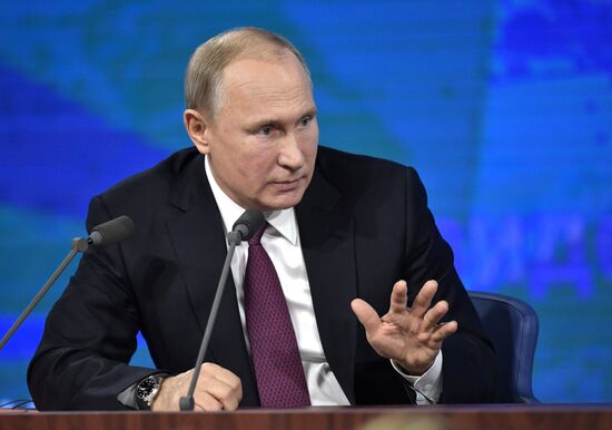 President Vladimir Putin’s annual news conference