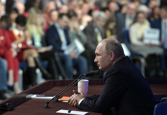 President Vladimir Putin’s annual news conference