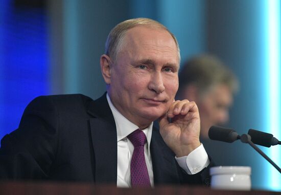 President Vladimir Putin’s annual news conference
